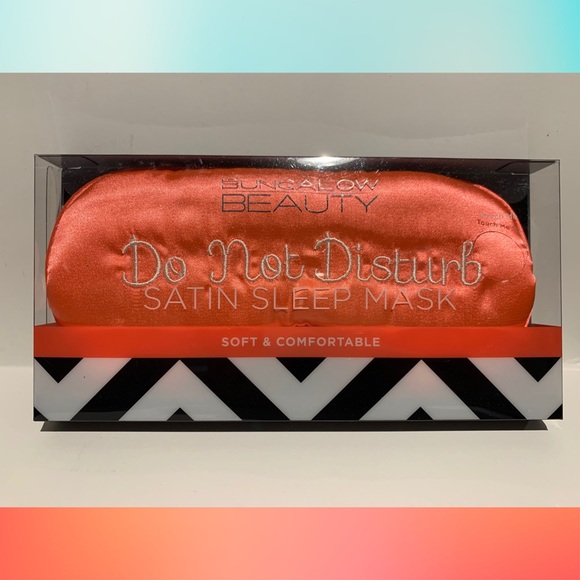 Satin Sleep Mask Coral - Picture 1 of 3